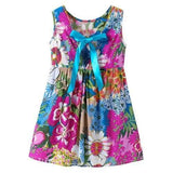 Retro Flower Girls Summer Dresses For 1Y-9Y