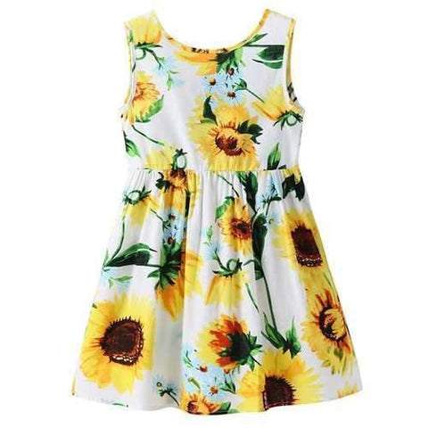 Sunflower Girls Summer Dresses For 1Y-9Y