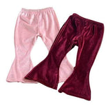 Vintage Flare Velvet Girls Pants