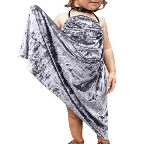 Velvet Strap Infant Baby Girls Maxi Dress