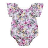 Floral Printed Baby Girls Romper