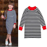 Elegant Stripe Toddler Girls Dresses