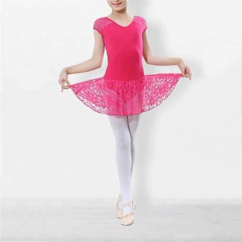 Lace Patchwork Girls' Dance Dress