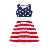 Flag Pattern Girls Dresses