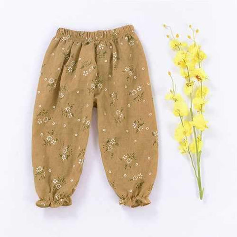 Lantern Style Girls Floral Pants