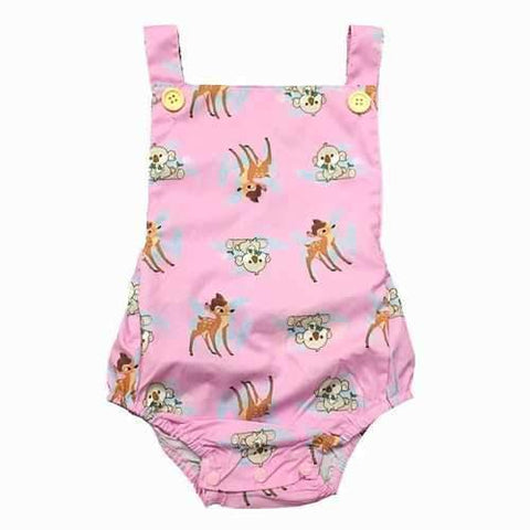 Animal Printed Baby Romper For Baby Girls