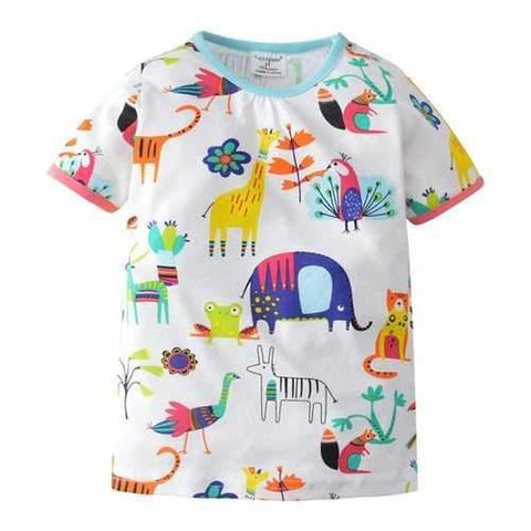 Unisex Zoo Kids Short Sleeve T Shirt