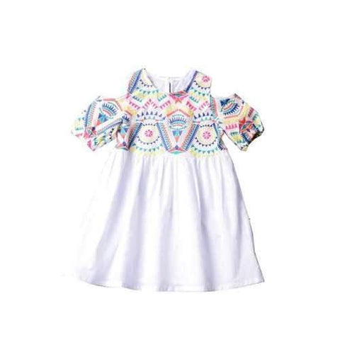 Embroidery Pattern Girls Casual Dresses