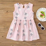 Leaf Pattern Girls Dresses