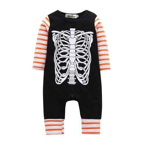 Skull Printing Unisex Baby Romper