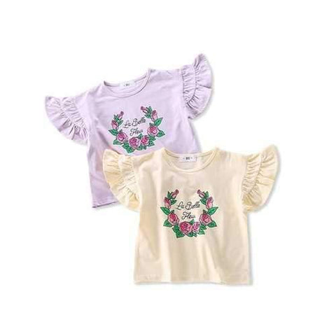 Baby Girls Fly Sleeve Summer Tops