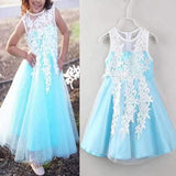 Lace Flower Girl Princess Dress For 2Y-9Y