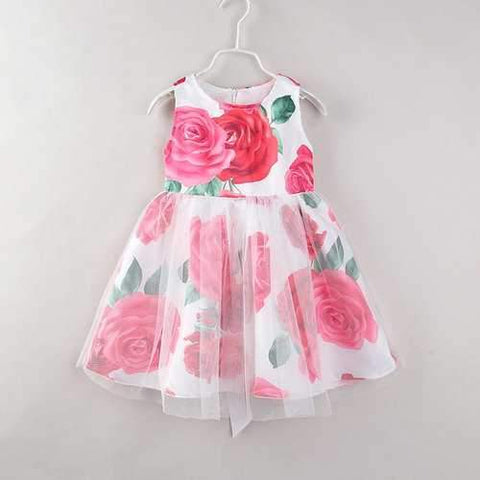 Rose Girls Casual Dresses For 2Y-9Y