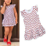 Ladybird Print Toddlers Floral Dresses