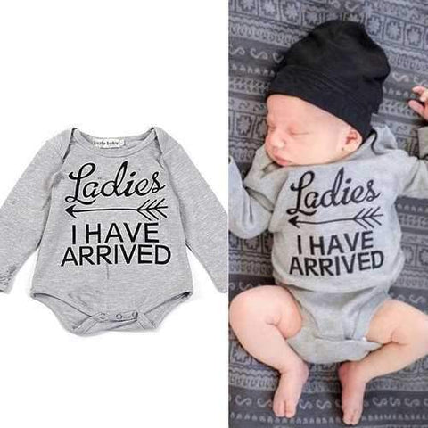 Funny Letter Newborn Baby Boys Romper