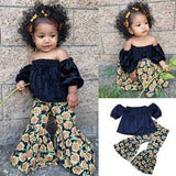 Floral Printed Girls Clothing Set