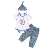 Soft Cotton 3Pcs Unisex Baby Romper Set