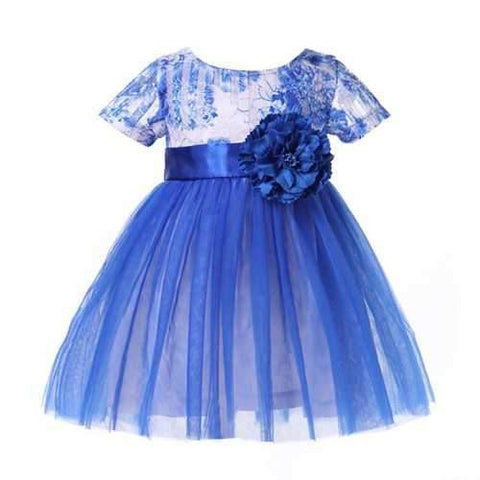 Flower Girls Princess Party Clothes For 2Y-9Y