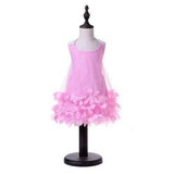 Girls Dress Sleeveless Flower Skirt