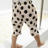 Dot Printed Toddler Girls Summer Pants