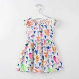 Graffiti Pattern Girls Dress For 3Y-11Y