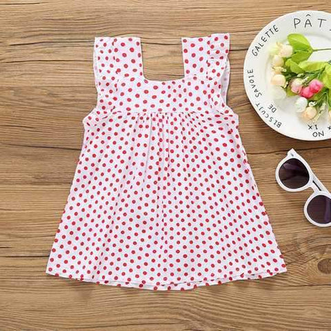 Printed Toddlers Girls Flower Dresses