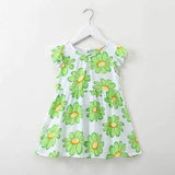 Flower Printed Toddlers Summer Dresses