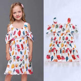 Toddlers Girls Printed Party Dresses