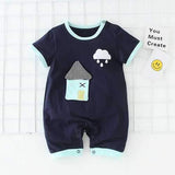 House Pattern Unisex Baby Romper