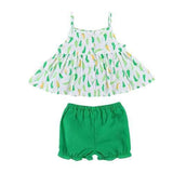 2Pcs Baby Girls Summer Sets 0-24M