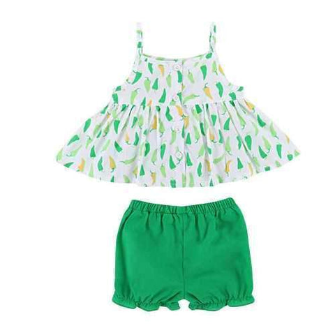 2Pcs Baby Girls Summer Sets 0-24M