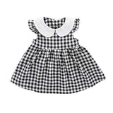 Plaid Summer Girls Dress For 0-24M