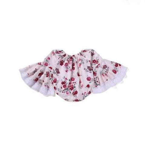 Floral Baby Girls Romper For 0-24M