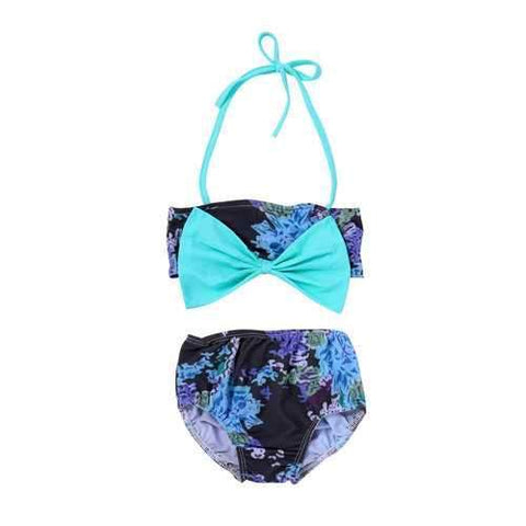 Bowknot Girls Bikini Set For 1Y-4Y