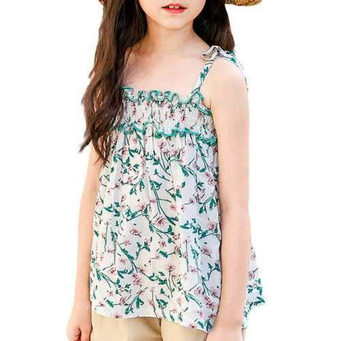 Floral Printed Toddlers Girls Tops