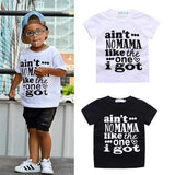 Letter Printed Boys T-shirt For 1-7Y