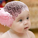 Flower Lace Girls Hair Accessories For 0-3 Years