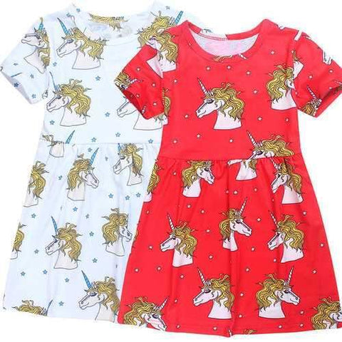 Cute Girls Animals Printed Dress