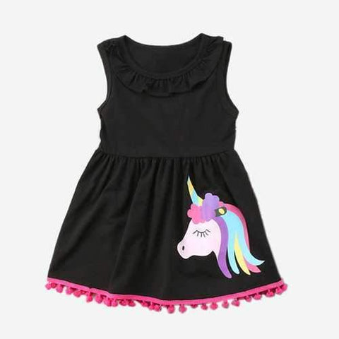 Animal Printed Toddlers Girls Dresses