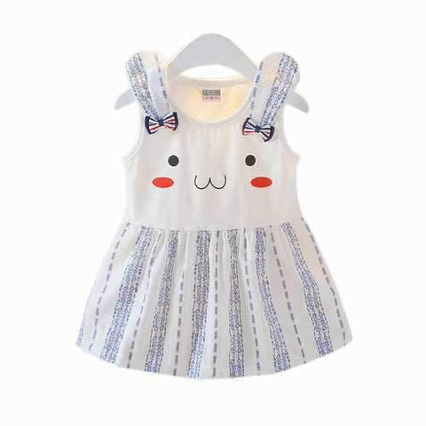 Cute Printed Toddlers Girls Dresses