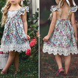 Flower Toddlers Girls Lace Dresses