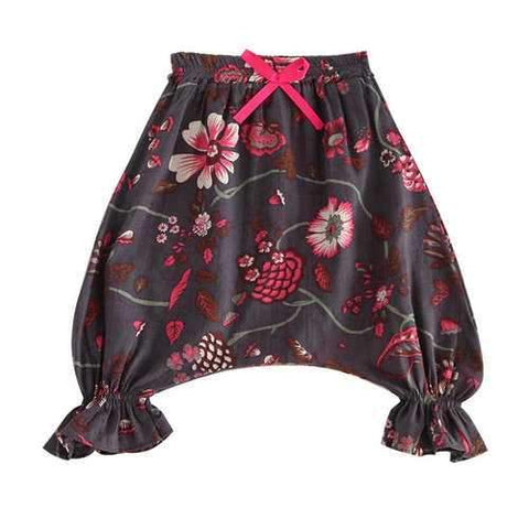 Floral Harem Style Girls Pants