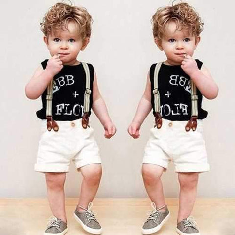 3Pcs Printed Boys Clothes Set