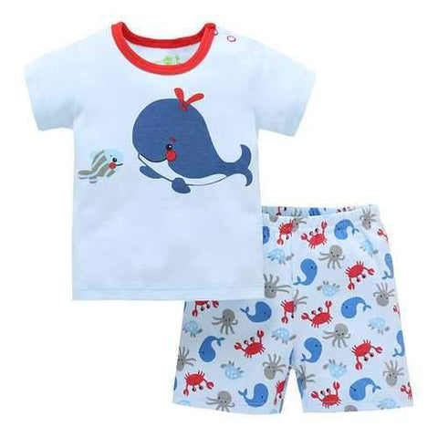 2Pcs Fish Soft Cotton Newborn Baby Sets