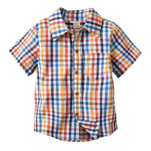 Plaid Boys Formal Shirt For 2Y-11Y