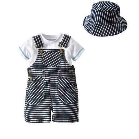 3Pcs Stripe Casual Outfits Sets For 0-24M