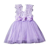 Flower Patch Girls Mesh Dress For 2Y-9Y