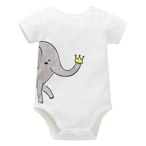 Elephant Baby Summer Romper For 0-24M