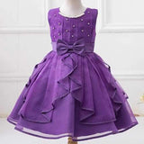 Pearls Girl Princess Dress For 4Y-15Y