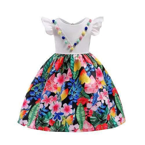 Colorful Ball Girls Formal Dress For 3Y-13Y